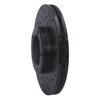 633-76098R Drilled/Slotted Brake Rotor [Black], 1985-1992 Lexus/Toyota/Scion, Position: Front Right - image 2