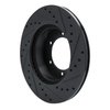 633-76102L Drilled/Slotted Brake Rotor [Black], 1986-1995 Lexus/Toyota/Scion, Position: Front Left - image 4