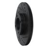 633-76103R Drilled/Slotted Brake Rotor [Black], 1986-1989 Lexus/Toyota/Scion, Position: Front Right - image 2