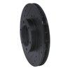 633-76105L Drilled/Slotted Brake Rotor [Black], 1987-1988 Lexus/Toyota/Scion, Position: Front Left - image 2