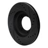 633-76106L Drilled/Slotted Brake Rotor [Black], 1989-2008 Lexus/Toyota/Scion, Position: Front Left - image 4