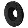 633-76107L Drilled/Slotted Brake Rotor [Black], 1989-1993 Lexus/Toyota/Scion, Position: Front Left - image 4