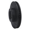 633-76107R Drilled/Slotted Brake Rotor [Black], 1989-1993 Lexus/Toyota/Scion, Position: Front Right - image 2