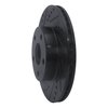 633-76109L Drilled/Slotted Brake Rotor [Black], 1991-1997 Lexus/Toyota/Scion, Position: Front Left - image 2