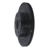 633-76109R Drilled/Slotted Brake Rotor [Black], 1991-1997 Lexus/Toyota/Scion, Position: Front Right - image 2