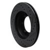 633-76110L Drilled/Slotted Brake Rotor [Black], 1990-1992 Lexus/Toyota/Scion, Position: Front Left - image 4