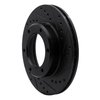 633-76110R Drilled/Slotted Brake Rotor [Black], 1990-1992 Lexus/Toyota/Scion, Position: Front Right - image 2