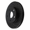 633-76111R Drilled/Slotted Brake Rotor [Black], 1991-1996 Lexus/Toyota/Scion, Position: Front Right - image 2