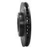 633-76116L Drilled/Slotted Brake Rotor [Black], 1993-1997 Lexus/Toyota/Scion, Position: Front Left - image 2