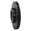 633-76116R Drilled/Slotted Brake Rotor [Black], 1993-1997 Lexus/Toyota/Scion, Position: Front Right - image 2