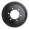 633-76117L Drilled/Slotted Brake Rotor [Black], 1993-1997 Lexus/Toyota/Scion, Position: Rear Left - image 1