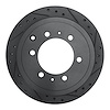 633-76117R Drilled/Slotted Brake Rotor [Black], 1993-1997 Lexus/Toyota/Scion, Position: Rear Right - image 1