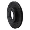 633-76119L Drilled/Slotted Brake Rotor [Black], 1993-1998 Lexus/Toyota/Scion, Position: Front Left - image 2