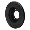 633-76119L Drilled/Slotted Brake Rotor [Black], 1993-1998 Lexus/Toyota/Scion, Position: Front Left - image 4