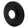 633-76120L Drilled/Slotted Brake Rotor [Black], 1995-2004 Lexus/Toyota/Scion, Position: Front Left - image 2