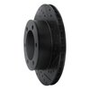 633-76121R Drilled/Slotted Brake Rotor [Black], 1995-2004 Lexus/Toyota/Scion, Position: Front Right - image 2