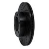 633-76124L Drilled/Slotted Brake Rotor [Black], 2000-2007 Lexus/Toyota/Scion, Position: Front Left - image 2