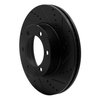 633-76124R Drilled/Slotted Brake Rotor [Black], 2000-2007 Lexus/Toyota/Scion, Position: Front Right - image 2