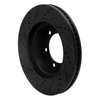 633-76124R Drilled/Slotted Brake Rotor [Black], 2000-2007 Lexus/Toyota/Scion, Position: Front Right - image 4