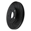 633-76125R Drilled/Slotted Brake Rotor [Black], 2001-2005 Lexus/Toyota/Scion, Position: Front Right - image 2