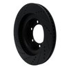 633-76126R Drilled/Slotted Brake Rotor [Black], 2003-2009 Lexus/Toyota/Scion, Position: Front Right - image 4