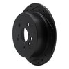 633-76130L Drilled/Slotted Brake Rotor [Black], 2004-2009 Lexus/Toyota/Scion, Position: Rear Left - image 2