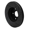 633-76133L Drilled/Slotted Brake Rotor [Black], 2005-2015 Lexus/Toyota/Scion, Position: Front Left - image 4