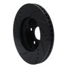 633-76133R Drilled/Slotted Brake Rotor [Black], 2005-2015 Lexus/Toyota/Scion, Position: Front Right - image 4