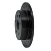 633-76134R Drilled/Slotted Brake Rotor [Black], 2006-2018 Lexus/Toyota/Scion, Position: Rear Right - image 2