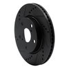633-76135L Drilled/Slotted Brake Rotor [Black], 2006-2018 Multiple Makes/Models, Position: Front Left - image 2