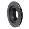 633-76136L Drilled/Slotted Brake Rotor [Black], Fits Select Lexus/Toyota/Scion, Position: Front Left - image 4
