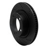 633-76136R Drilled/Slotted Brake Rotor [Black], Fits Select Lexus/Toyota/Scion, Position: Front Right - image 2
