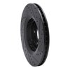 633-76138L Drilled/Slotted Brake Rotor [Black], Fits Select Lexus/Toyota/Scion, Position: Front Left - image 4