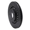 633-76138R Drilled/Slotted Brake Rotor [Black], Fits Select Lexus/Toyota/Scion, Position: Front Right - image 2