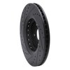 633-76138R Drilled/Slotted Brake Rotor [Black], Fits Select Lexus/Toyota/Scion, Position: Front Right - image 4