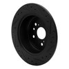 633-76139L Drilled/Slotted Brake Rotor [Black], 2008-2013 Lexus/Toyota/Scion, Position: Rear Left - image 4