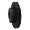 633-76140L Drilled/Slotted Brake Rotor [Black], 2008-2021 Lexus/Toyota/Scion, Position: Front Left - image 2