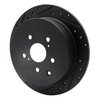 633-76141L Drilled/Slotted Brake Rotor [Black], 2010-2020 Lexus/Toyota/Scion, Position: Rear Left - image 2