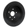 633-76141R Drilled/Slotted Brake Rotor [Black], 2010-2020 Lexus/Toyota/Scion, Position: Rear Right - image 4