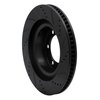 633-76142L Drilled/Slotted Brake Rotor [Black], Fits Select Lexus/Toyota/Scion, Position: Front Left - image 4
