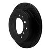 633-76143L Drilled/Slotted Brake Rotor [Black], Fits Select Lexus/Toyota/Scion, Position: Rear Left - image 2