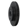 633-76151R Drilled/Slotted Brake Rotor [Black], Fits Select Lexus/Toyota/Scion, Position: Front Right - image 2