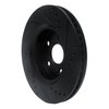 633-76153L Drilled/Slotted Brake Rotor [Black], Fits Select Lexus/Toyota/Scion, Position: Front Left - image 4
