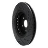 633-76158L Drilled/Slotted Brake Rotor [Black], Fits Select Lexus/Toyota/Scion, Position: Front Left - image 4