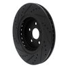 633-76158R Drilled/Slotted Brake Rotor [Black], Fits Select Lexus/Toyota/Scion, Position: Front Right - image 4