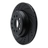 633-79003L Drilled/Slotted Brake Rotor [Black], 2014-2016 Maserati, Position: Rear Left - image 2