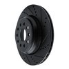 633-79003R Drilled/Slotted Brake Rotor [Black], 2014-2016 Maserati, Position: Rear Right - image 2