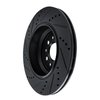 633-79003R Drilled/Slotted Brake Rotor [Black], 2014-2016 Maserati, Position: Rear Right - image 4