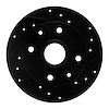 633-80000R Drilled/Slotted Brake Rotor [Black], 1981-1985 Ford/Lincoln/Mercury/Mazda, Position: Rear Right - image 1