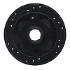 633-80001L Drilled/Slotted Brake Rotor [Black], 1979-1983 Ford/Lincoln/Mercury/Mazda, Position: Front Left - image 1